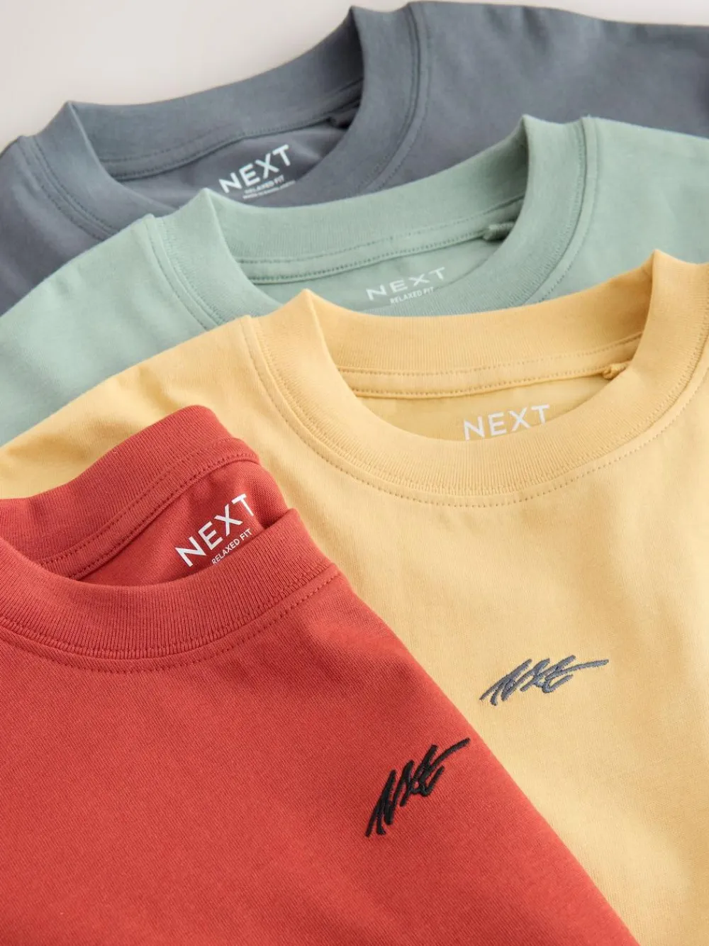 Next Short Sleeve Logo Chest Graphic T-Shirts 4 Pack (3-16yrs)^BOY T-Shirts|Tops