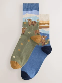 Next Warm Handle Cotton Ankle Socks 2 Pack^Women Socks & Tights