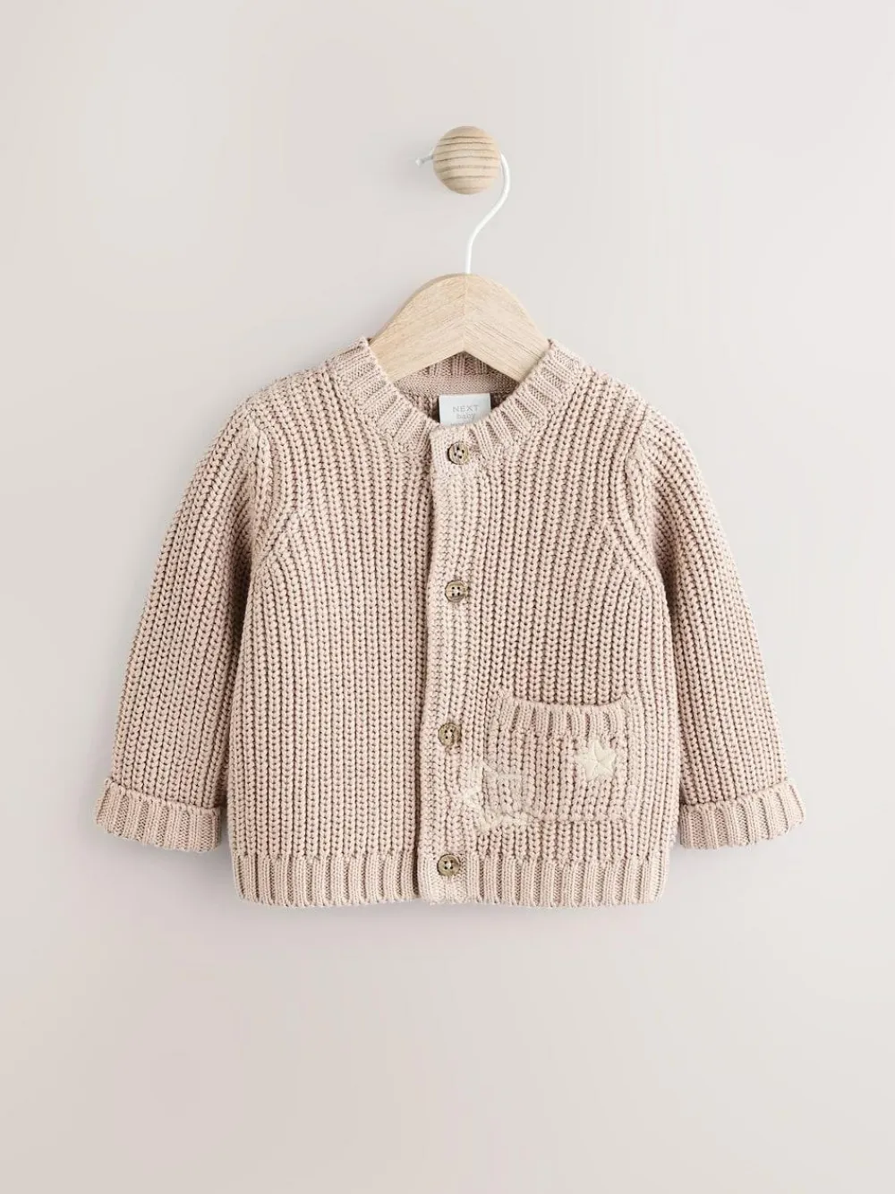 Next Chunky Knitted Embroidered Baby Cardigan^BOY Unisex|Baby Winter Clothing