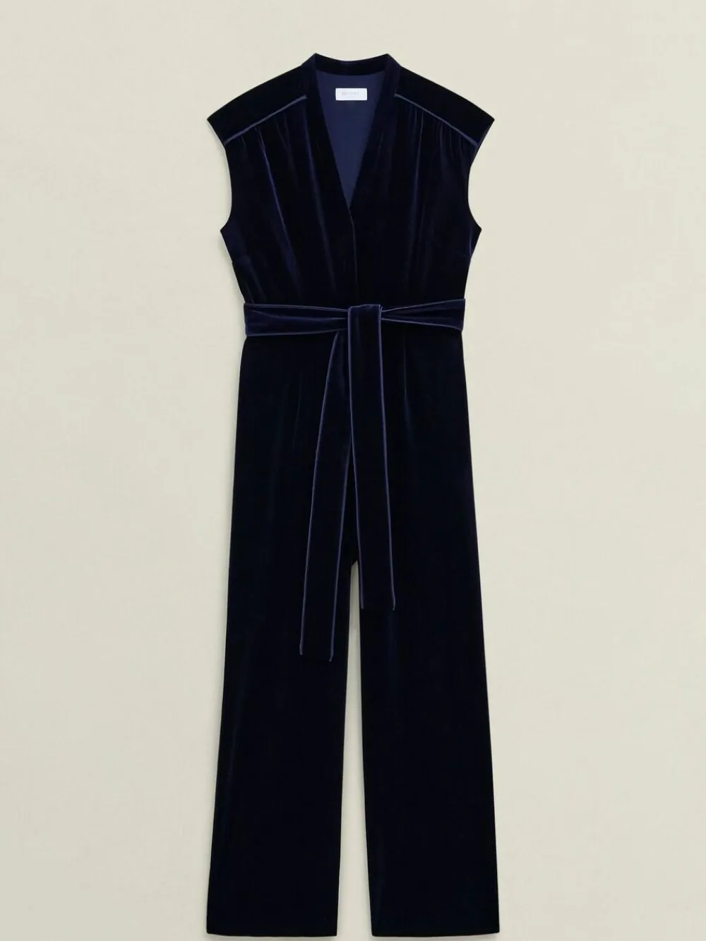 Online Hobbs Blue Olive Velvet Jumpsuit
