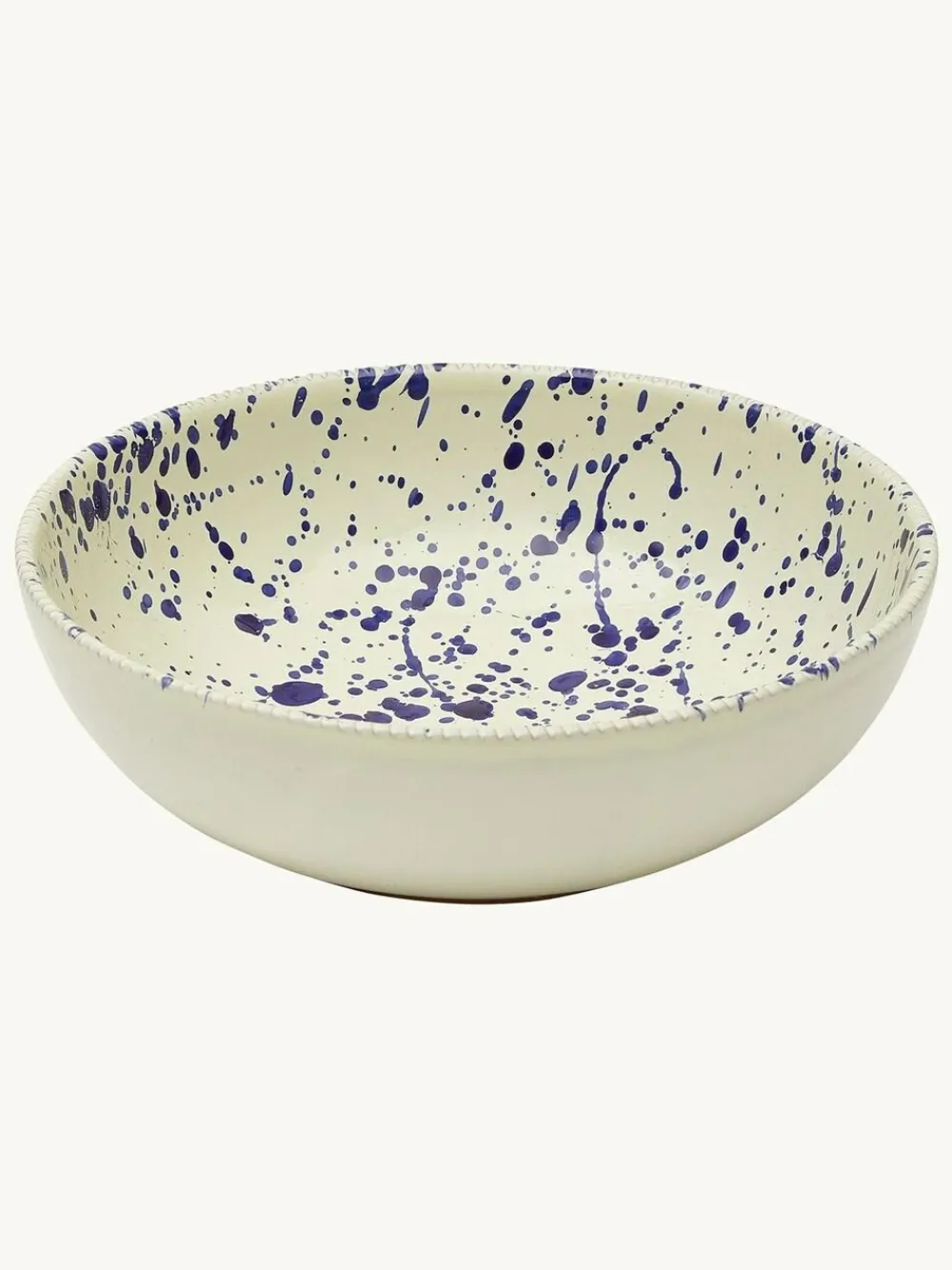 Sale Hot Pottery Set of 4 Splatter Pasta Bowls Blueberry