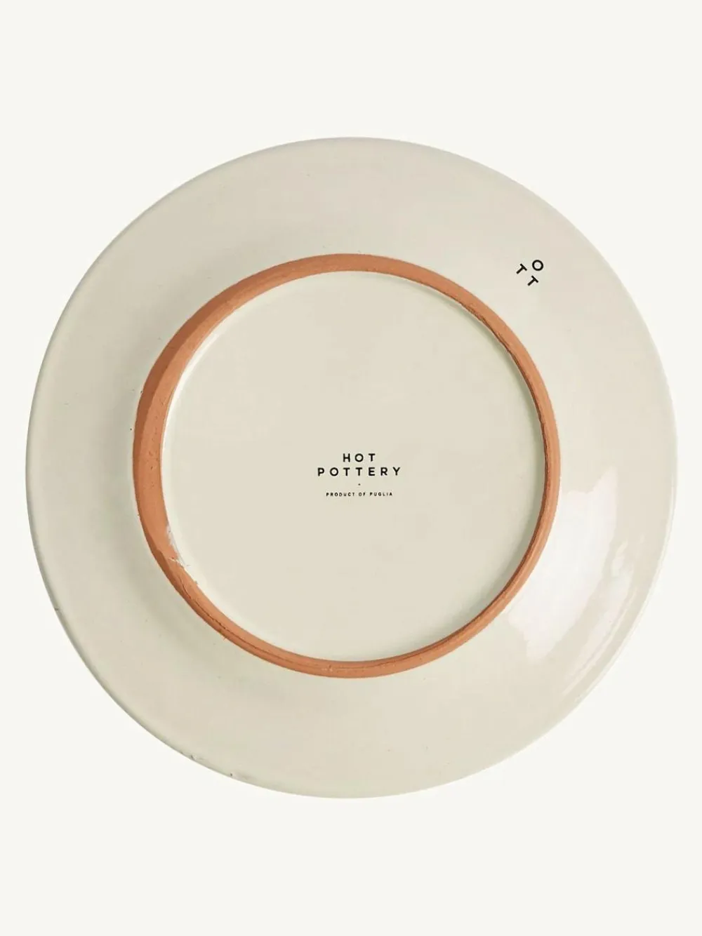 Best Hot Pottery Set of 4 Splatter Side Plates Burnt Orange