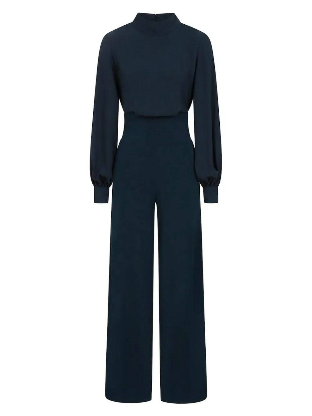 Online Hot Squash HotSquash Wide Leg Jumpsuit With Blouson Sleeve Blue