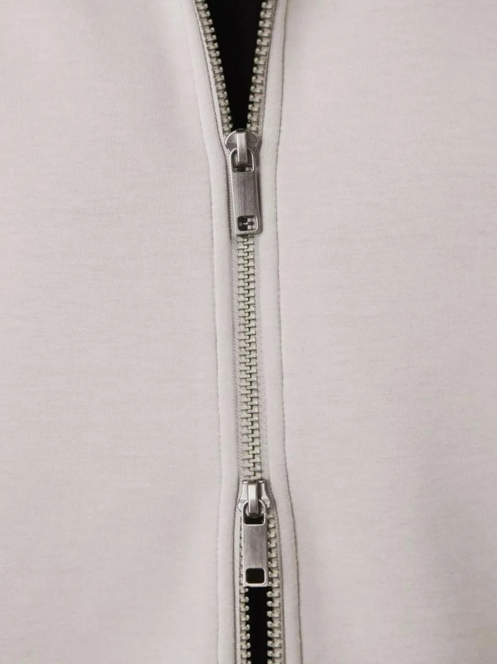 Best Next N. Premium Soft Touch Scuba Zip Through Shacket Ice Grey