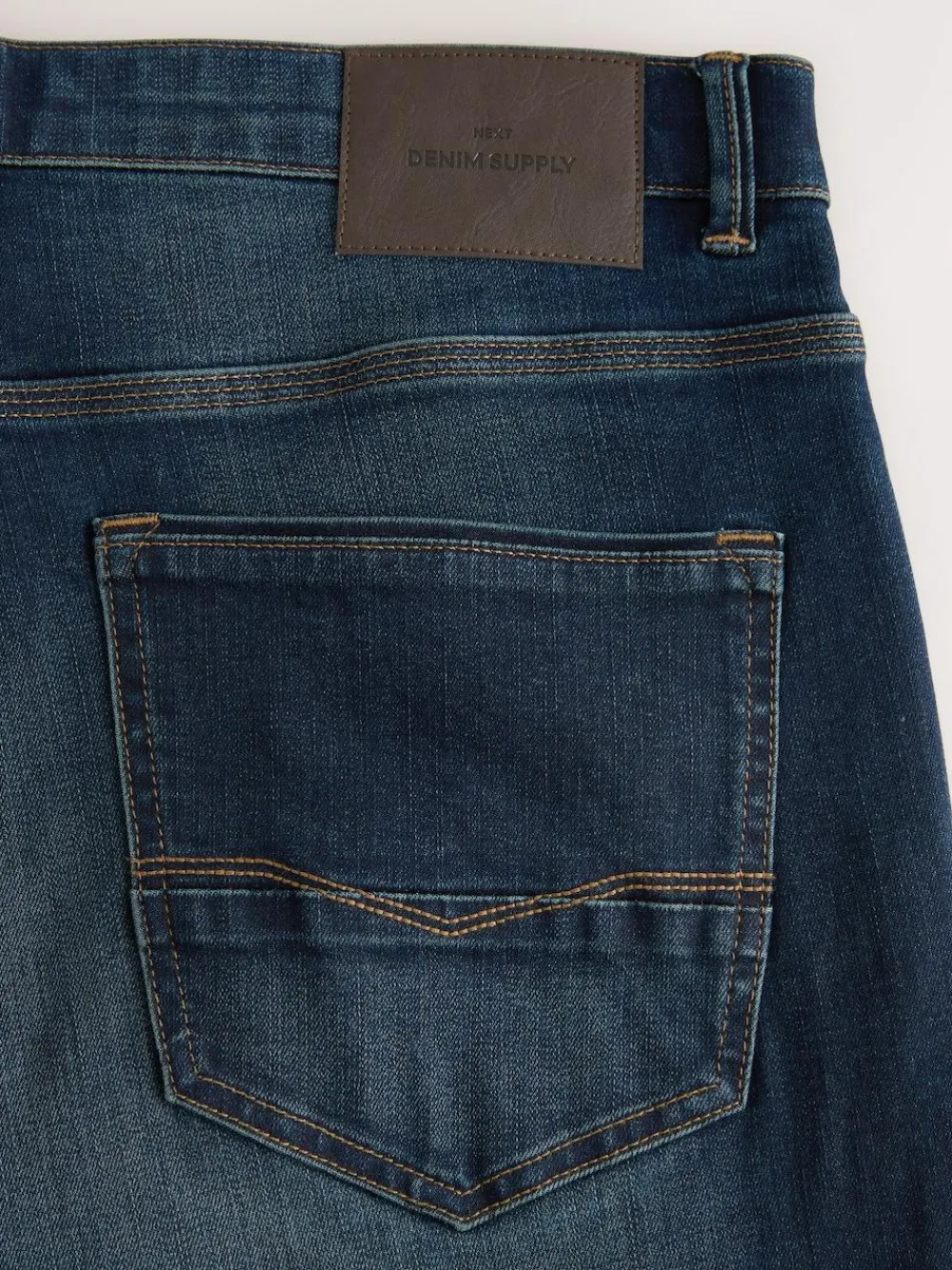 Hot Next Straight Fit Authentic Stretch Denim Jeans Indigo Blue