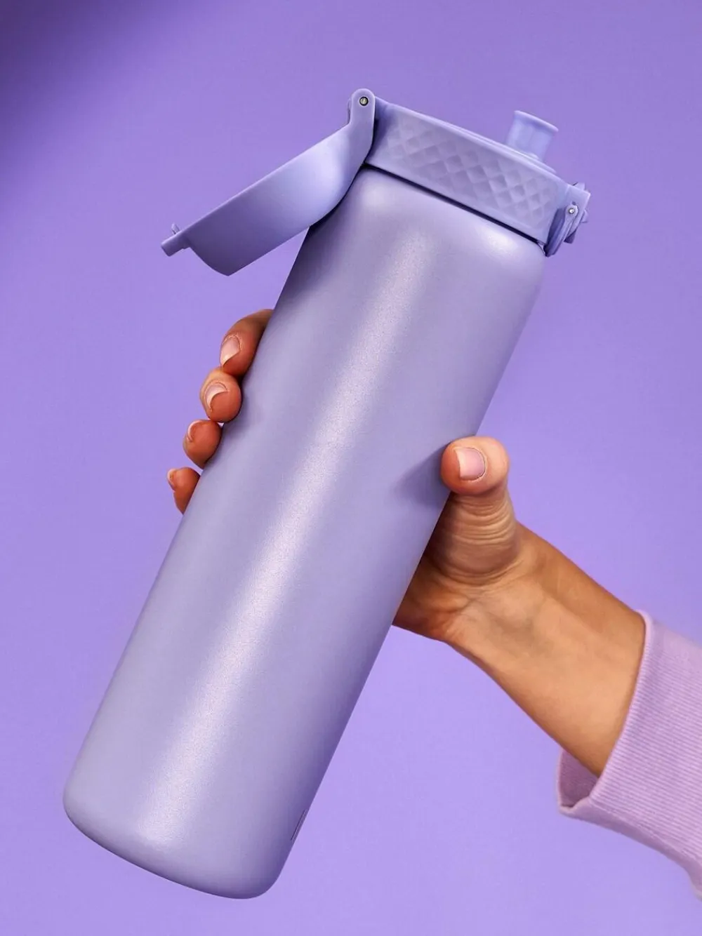 Clearance Ion8 1200ml Stainless Steel Water Bottle Light Purple