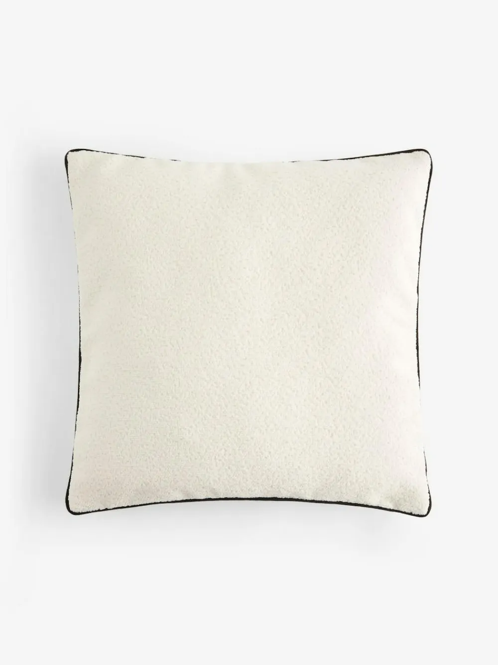 Outlet Next 50 x 50cm Boucle Chenille Textured Cushion Ivory