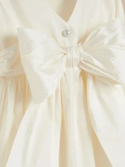 Online Next Flower Girl Taffeta Bow Dress (3mths-8yrs) Ivory