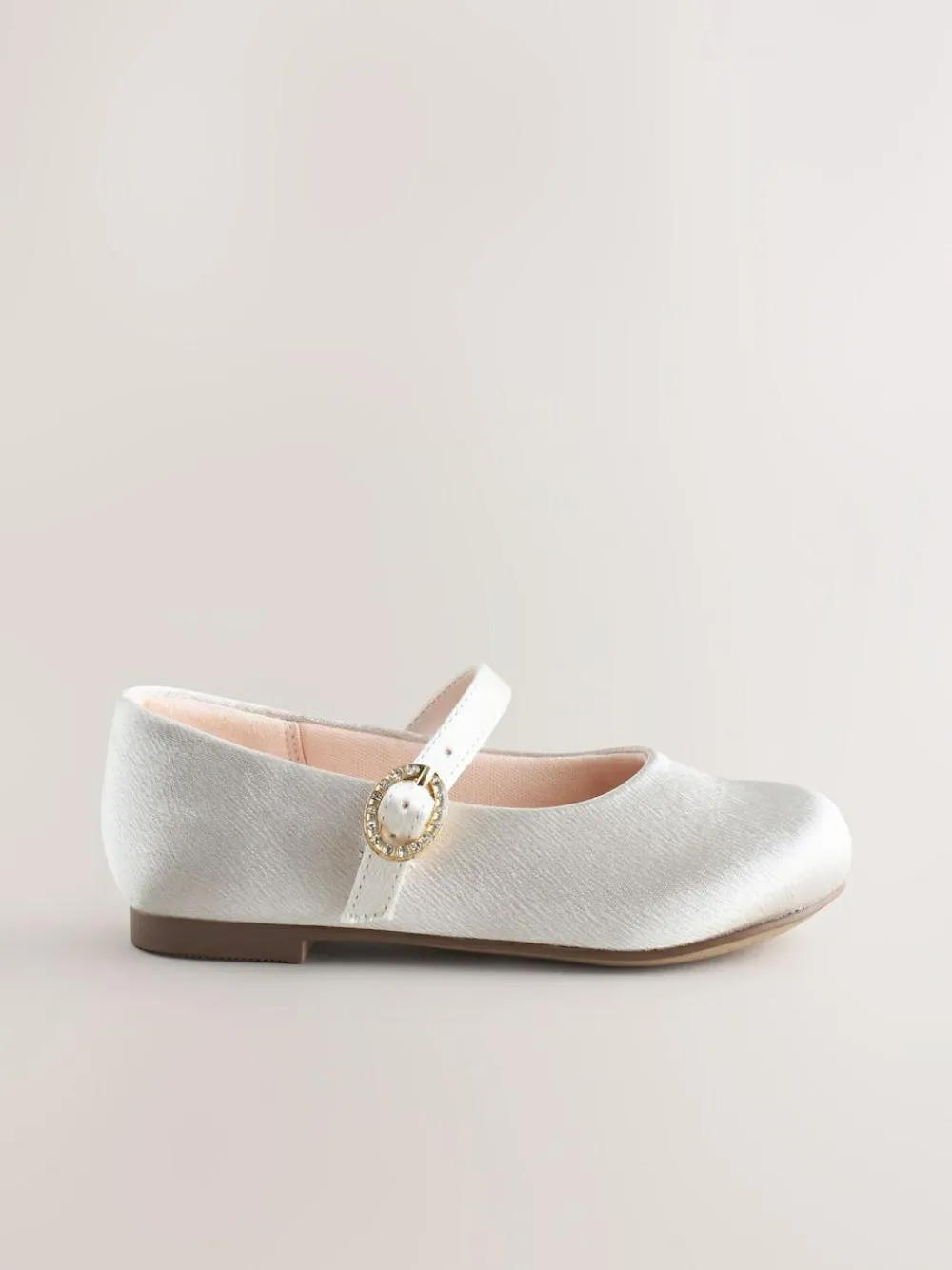 New Next Ivory Standard Fit (F) Flower Girl Occasion Mary Jane Shoes