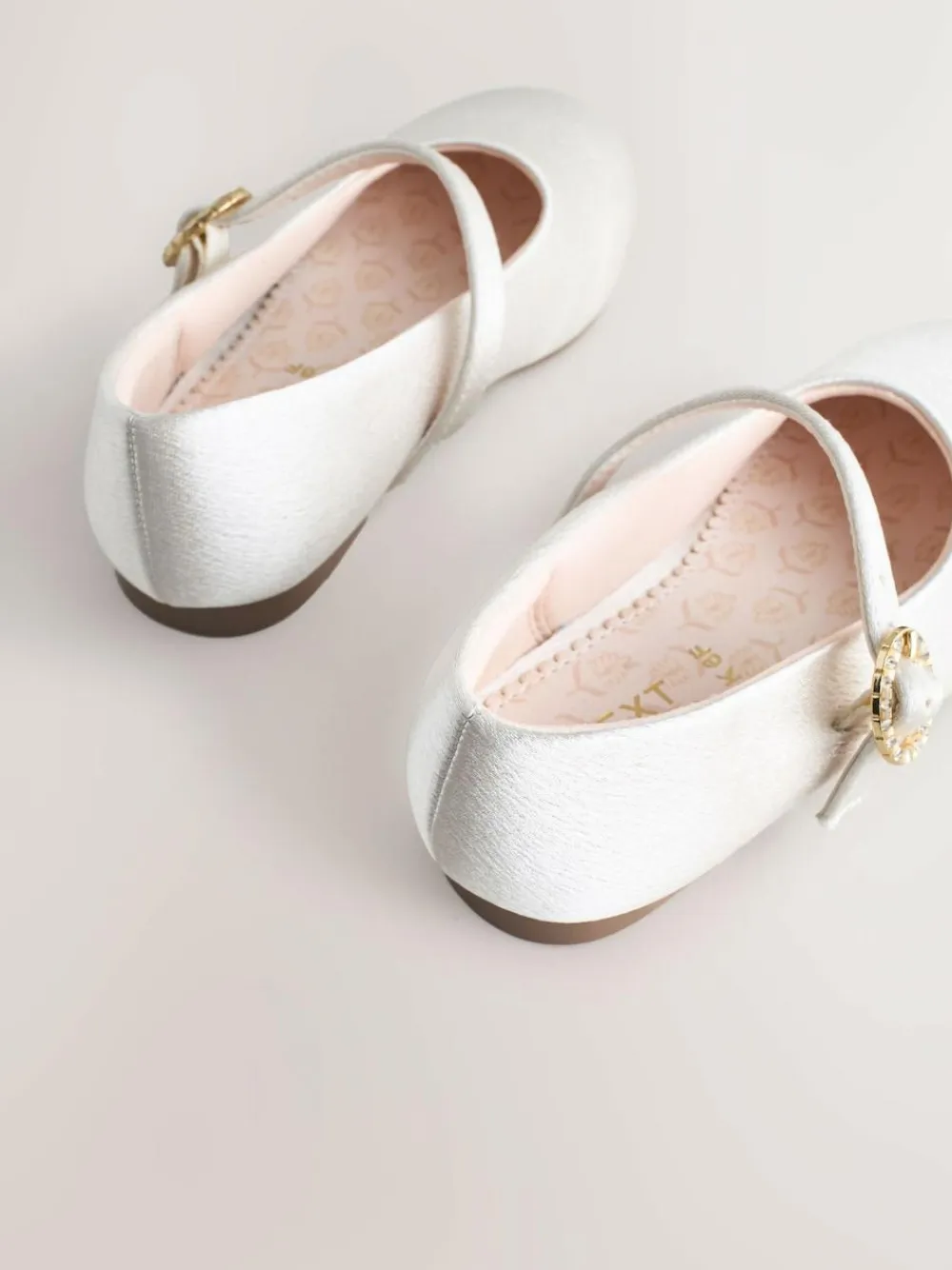 New Next Ivory Standard Fit (F) Flower Girl Occasion Mary Jane Shoes