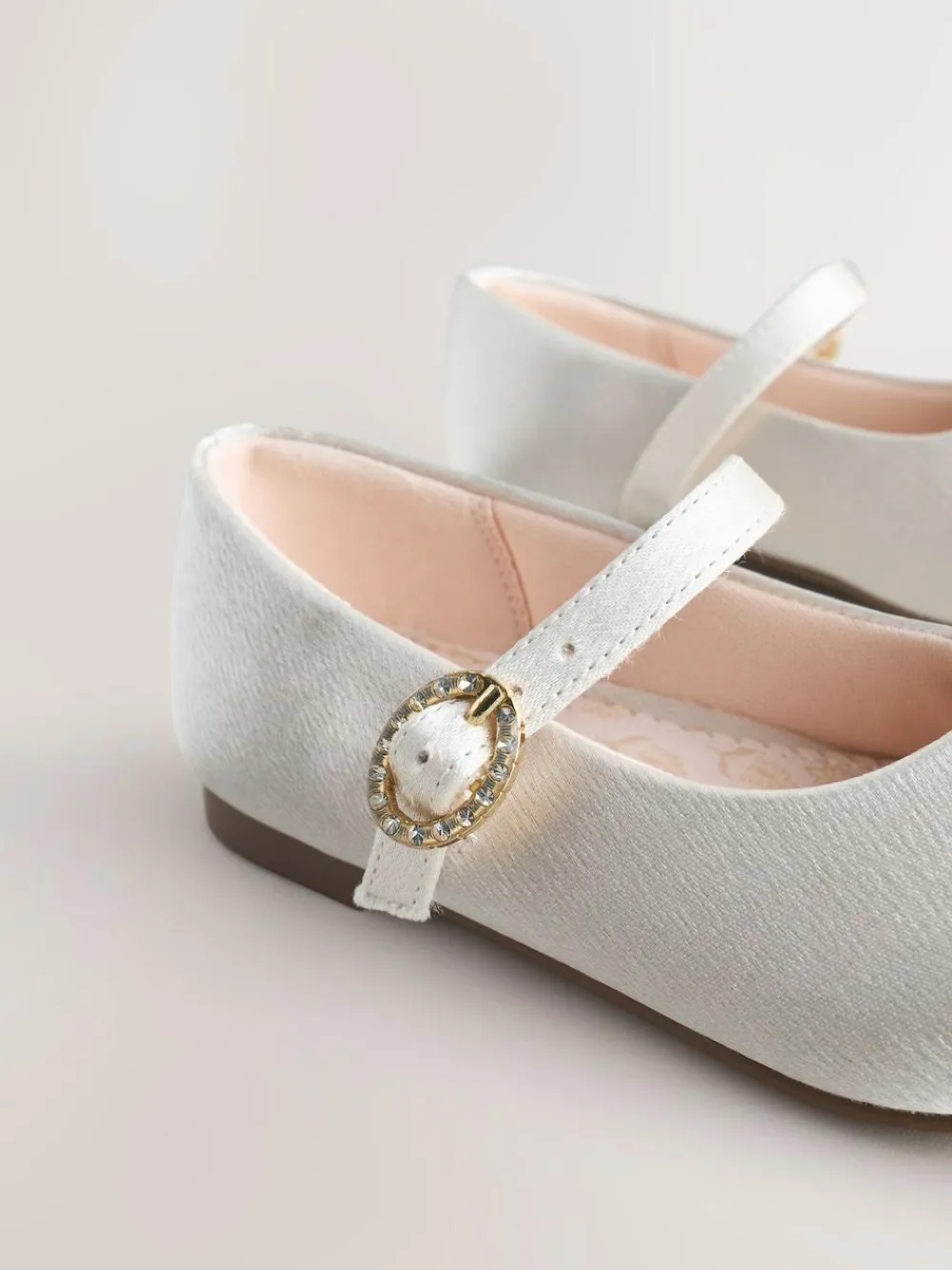 New Next Ivory Standard Fit (F) Flower Girl Occasion Mary Jane Shoes
