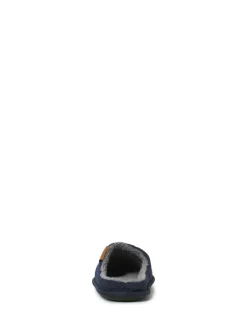 JACK & JONES Corduroy Mule Slippers Blue