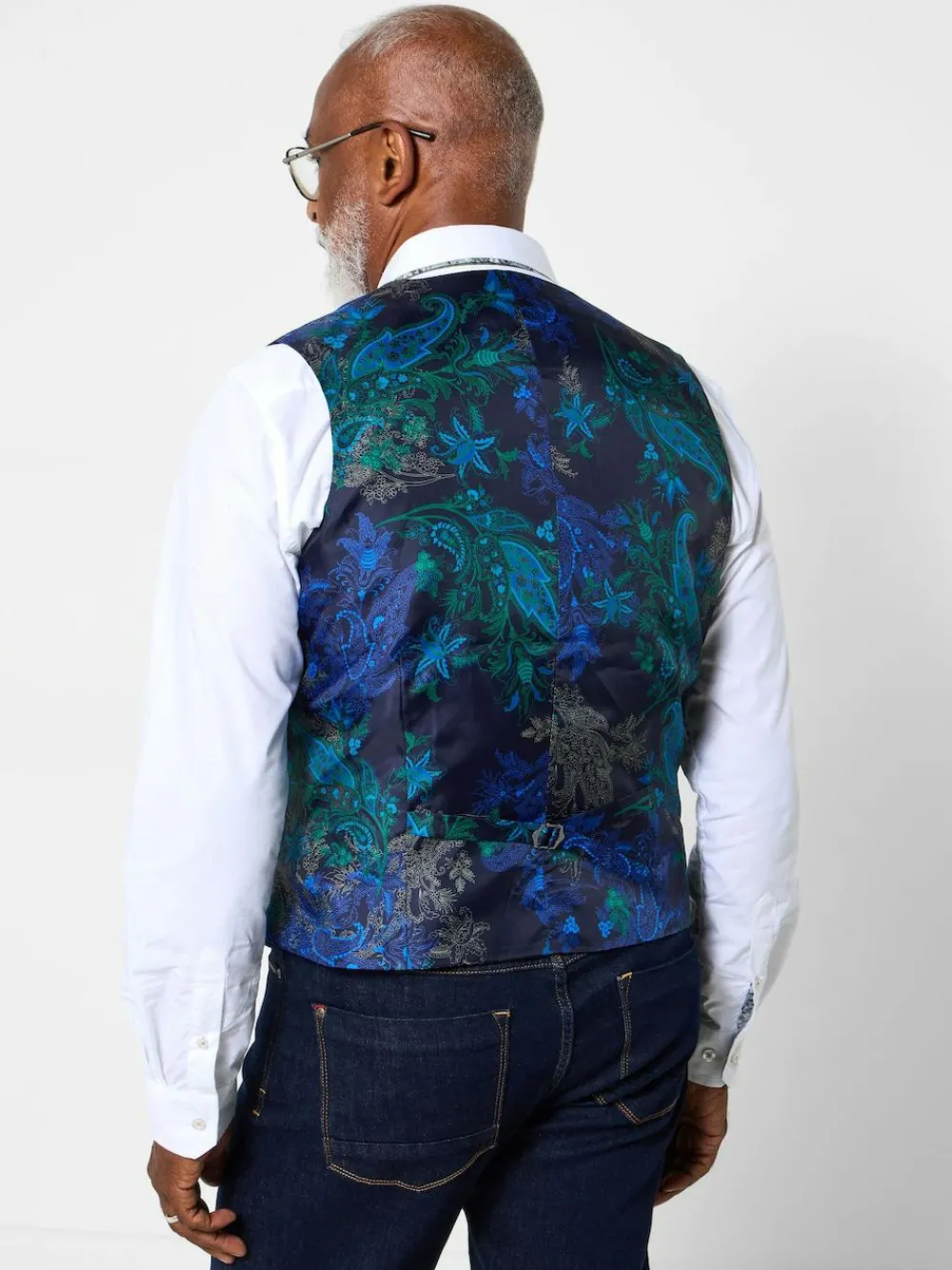 Joe Browns Green Contrast Buttons Check Trim Tailored Waistcoat^ Vests