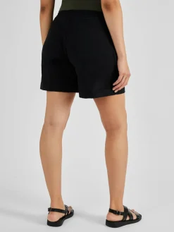 New Jojo Maman Bébé Linen Blend Drawstring Waist Maternity Shorts Black