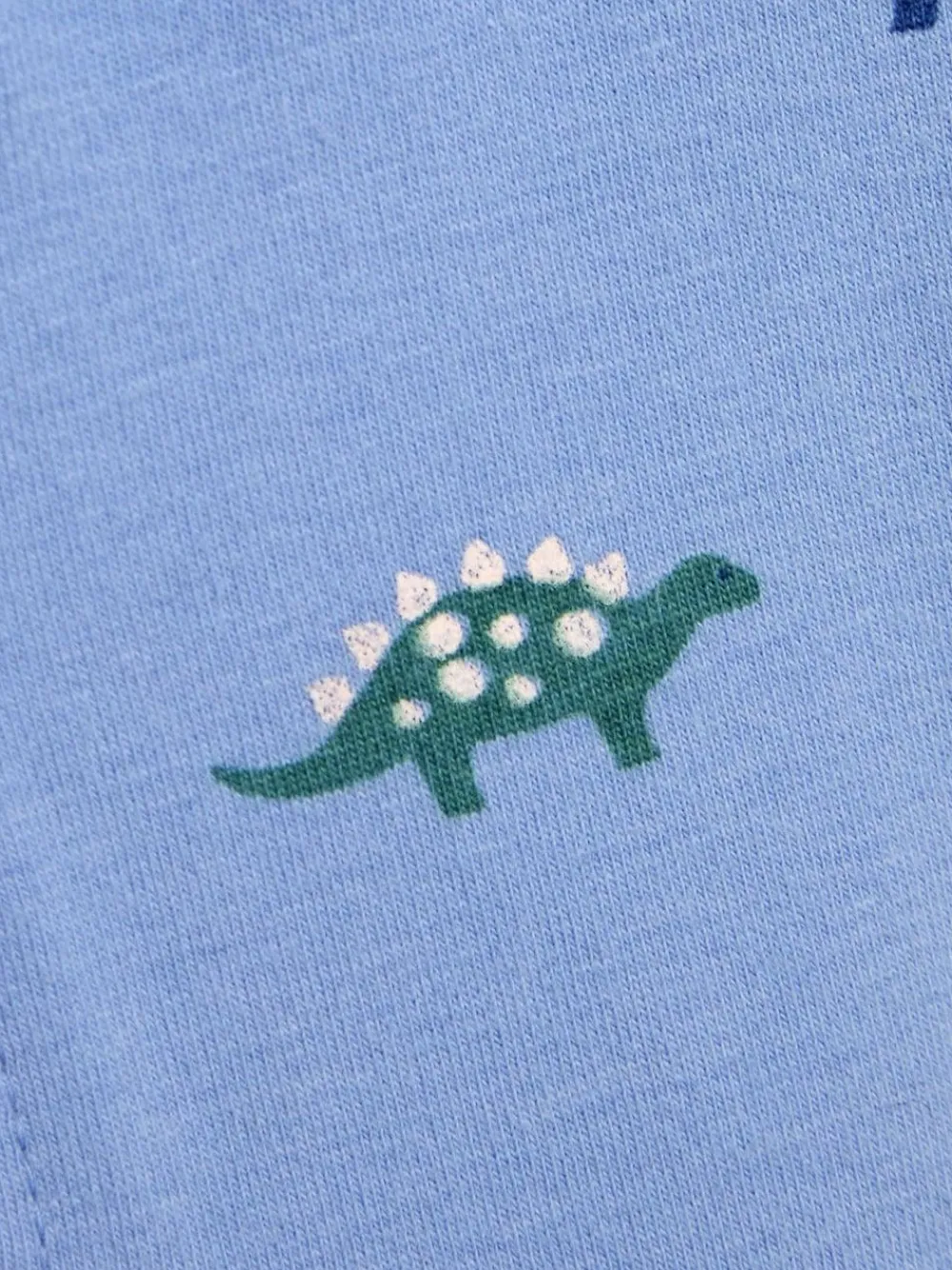Outlet Jojo Maman Bébé Blue & Cream Dino 2-Pack Short Sleeve Bodysuits
