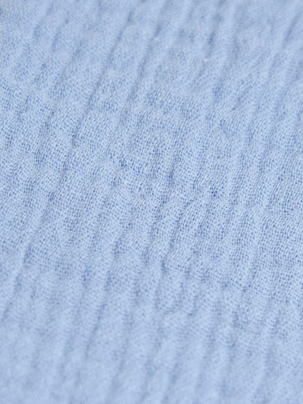 New Jojo Maman Bébé Blue Baby Muslin Frill Bib