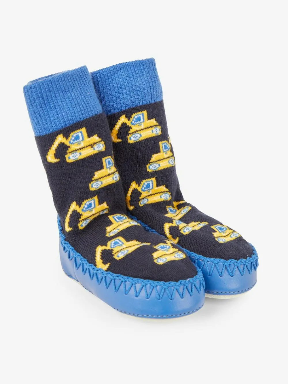 Jojo Maman Bébé Moccasin Slipper Socks^BOY Nightwear