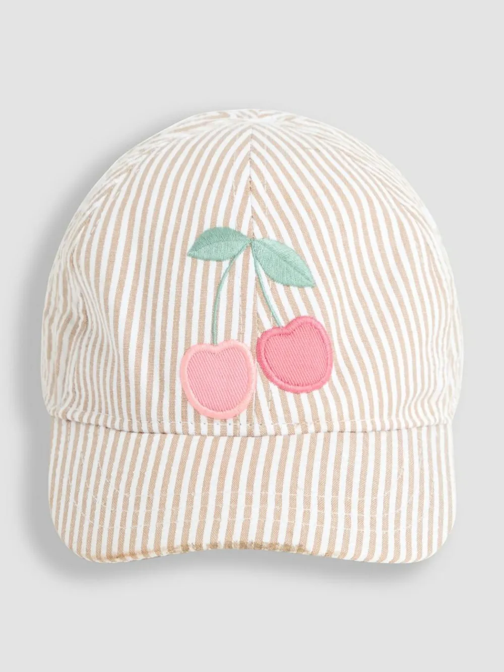 Sale Jojo Maman Bébé Cream Appliqué Cap