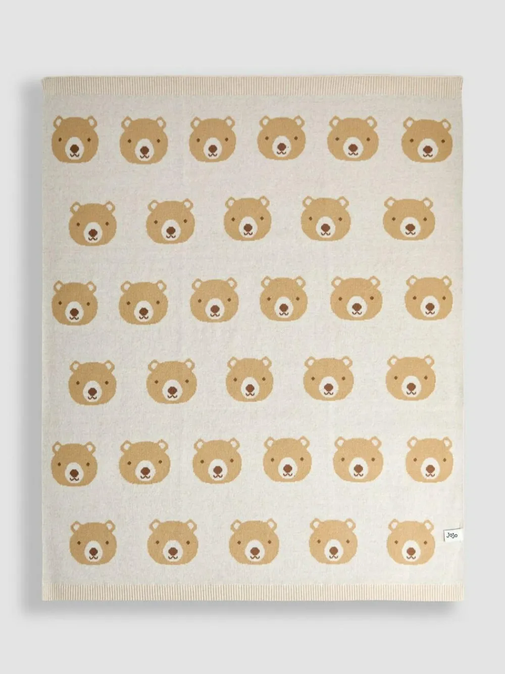 Online Jojo Maman Bébé Cream Bear Knitted Shawl