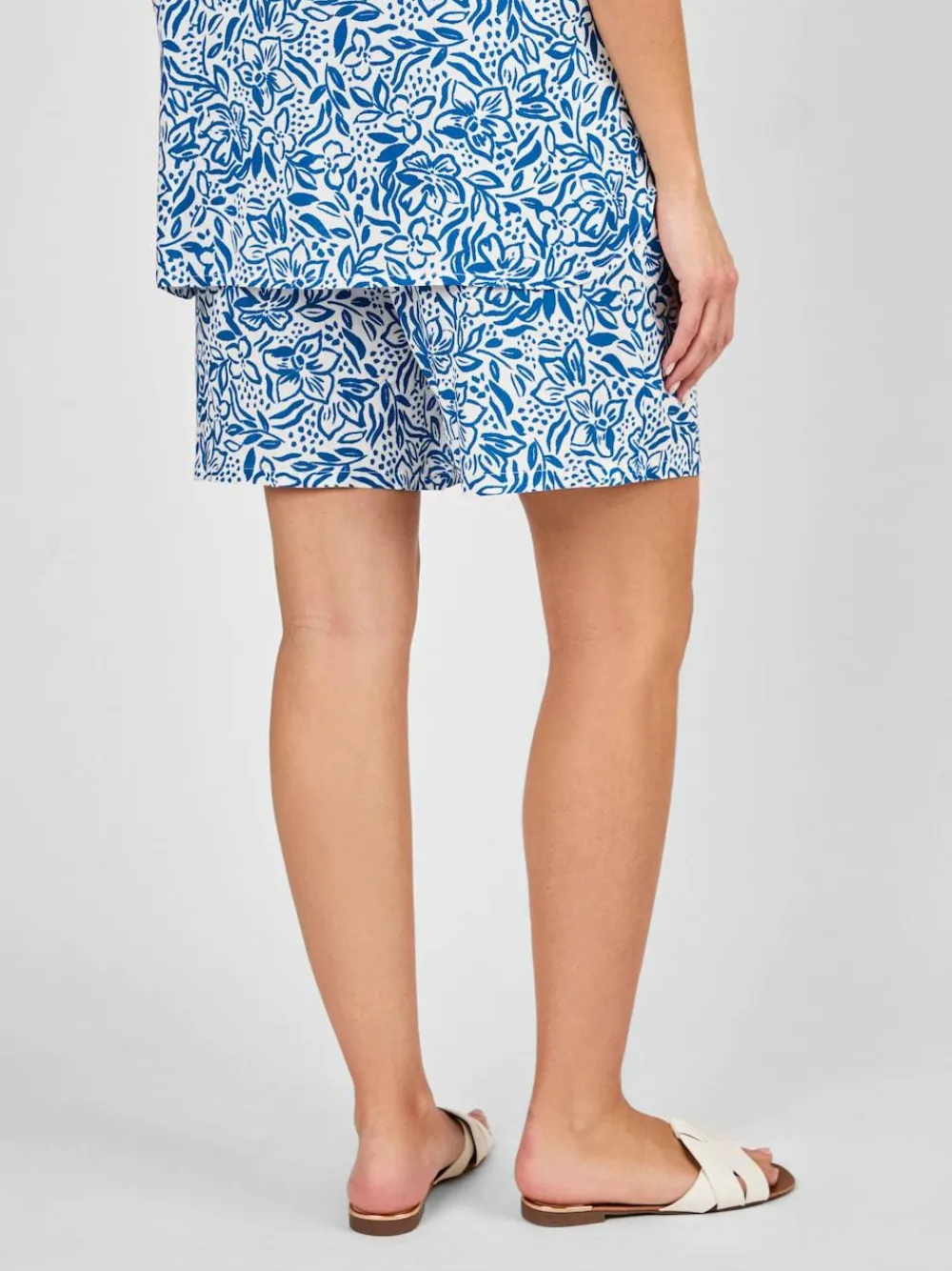 Jojo Maman Bébé Cream Floral Patterned Maternity Shorts^Women Shorts