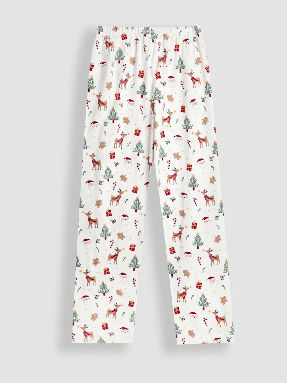 Discount Jojo Maman Bébé Cream Men's Christmas Pyjama Set