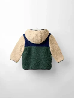 Discount Jojo Maman Bébé Khaki Green Tractor Appliqué Teddy Fleece Jacket