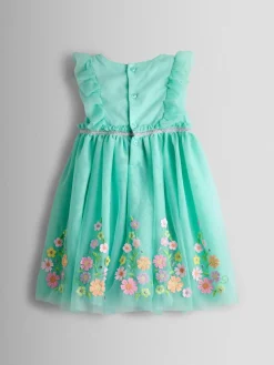 Jojo Maman Bébé Ruffle Tulle Appliqué Party Dress^ Dresses|Occasionwear