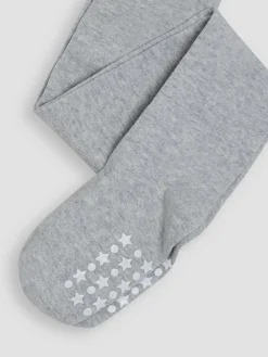 Jojo Maman Bébé Marl Grey Cotton Rich Plain Tights^ Socks & Tights|Socks & Tights