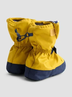 Clearance Jojo Maman Bébé Waterproof Fleece Lined Baby Booties Mustard Yellow