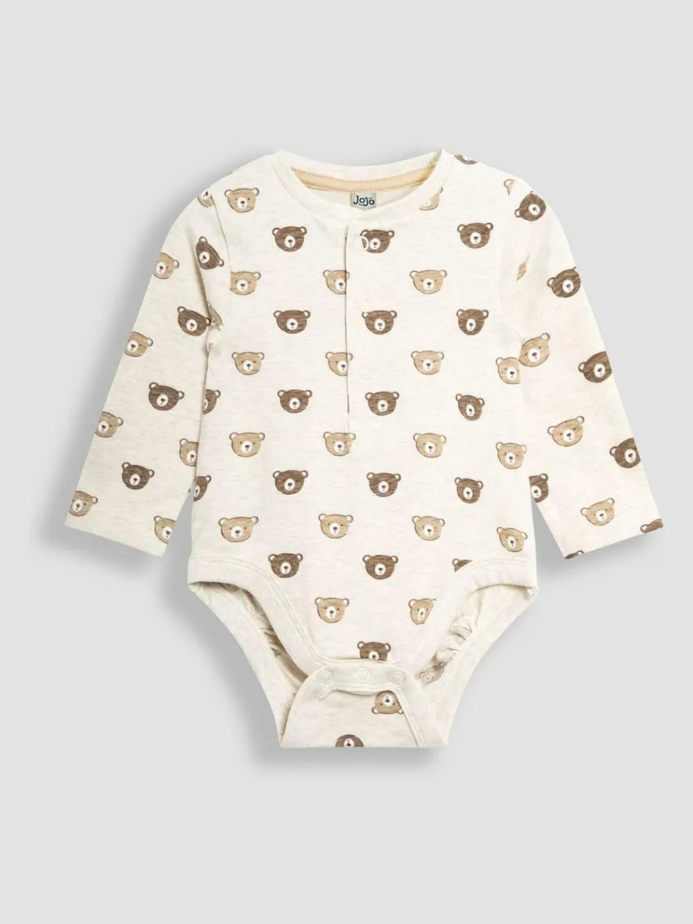 Discount Jojo Maman Bébé Natural Printed Bear And Appliqué Pocket Bodies 2 Pack