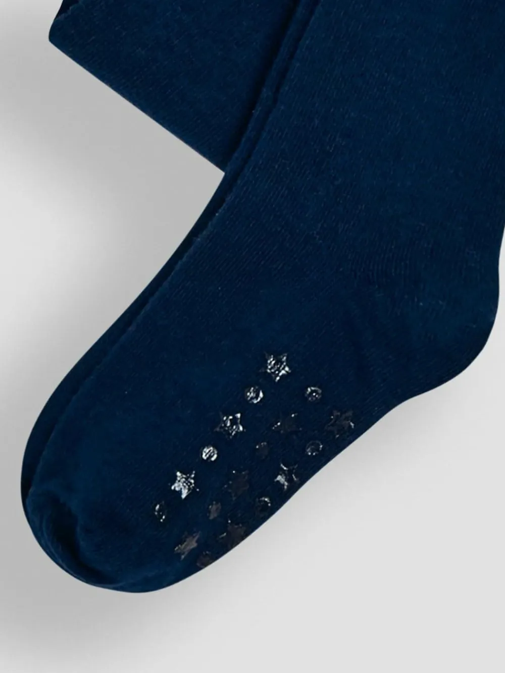 Best Jojo Maman Bébé Navy Blue Cotton Rich Plain Tights