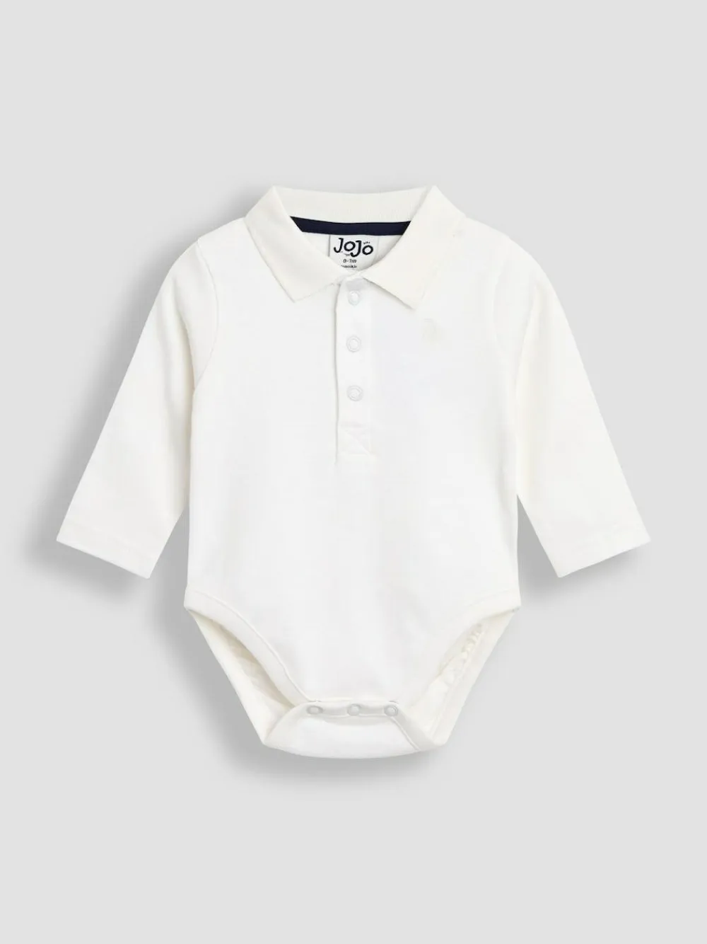 Hot Jojo Maman Bébé Navy Blue 2-Pack Plain Long Sleeve Polo Shirt Bodies