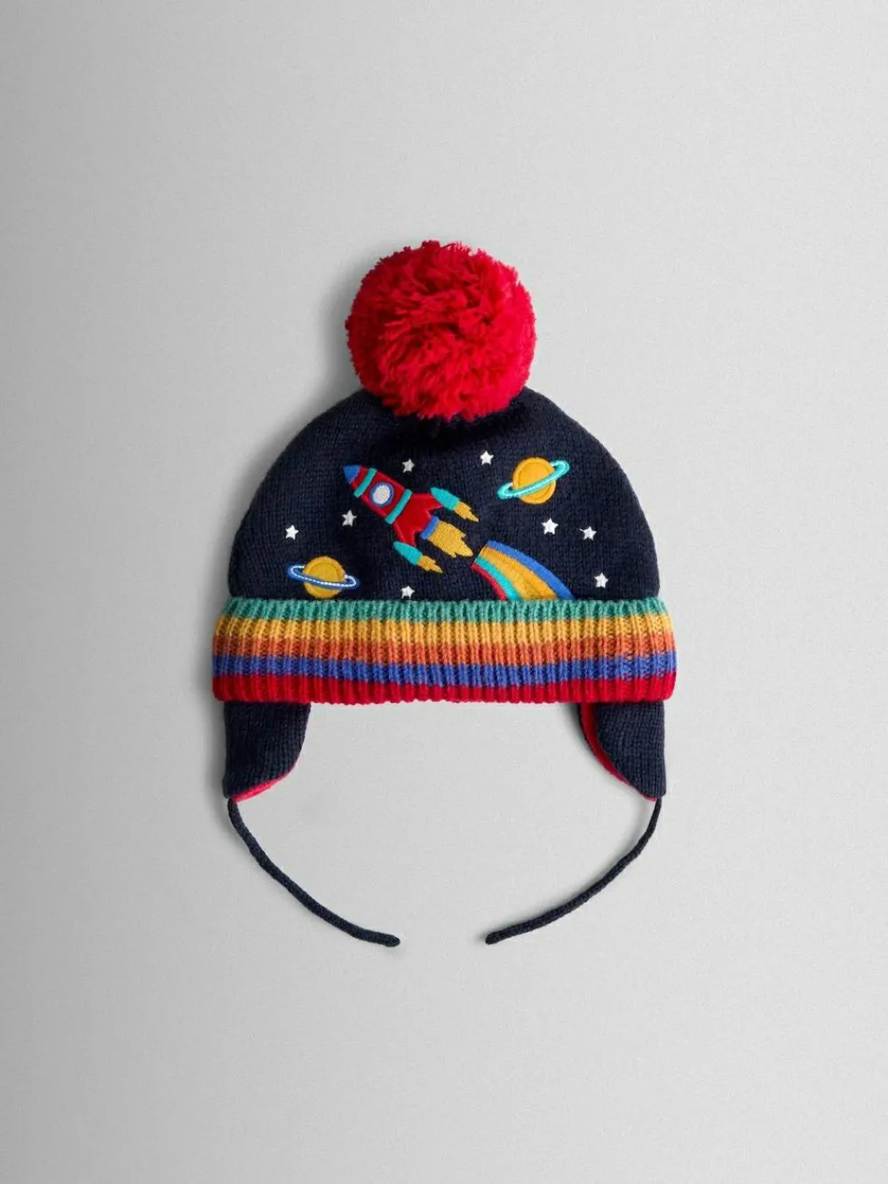 Jojo Maman Bébé Navy Rocket Embroidered Hat^BOY Hats & Scratch Mitts|Hats