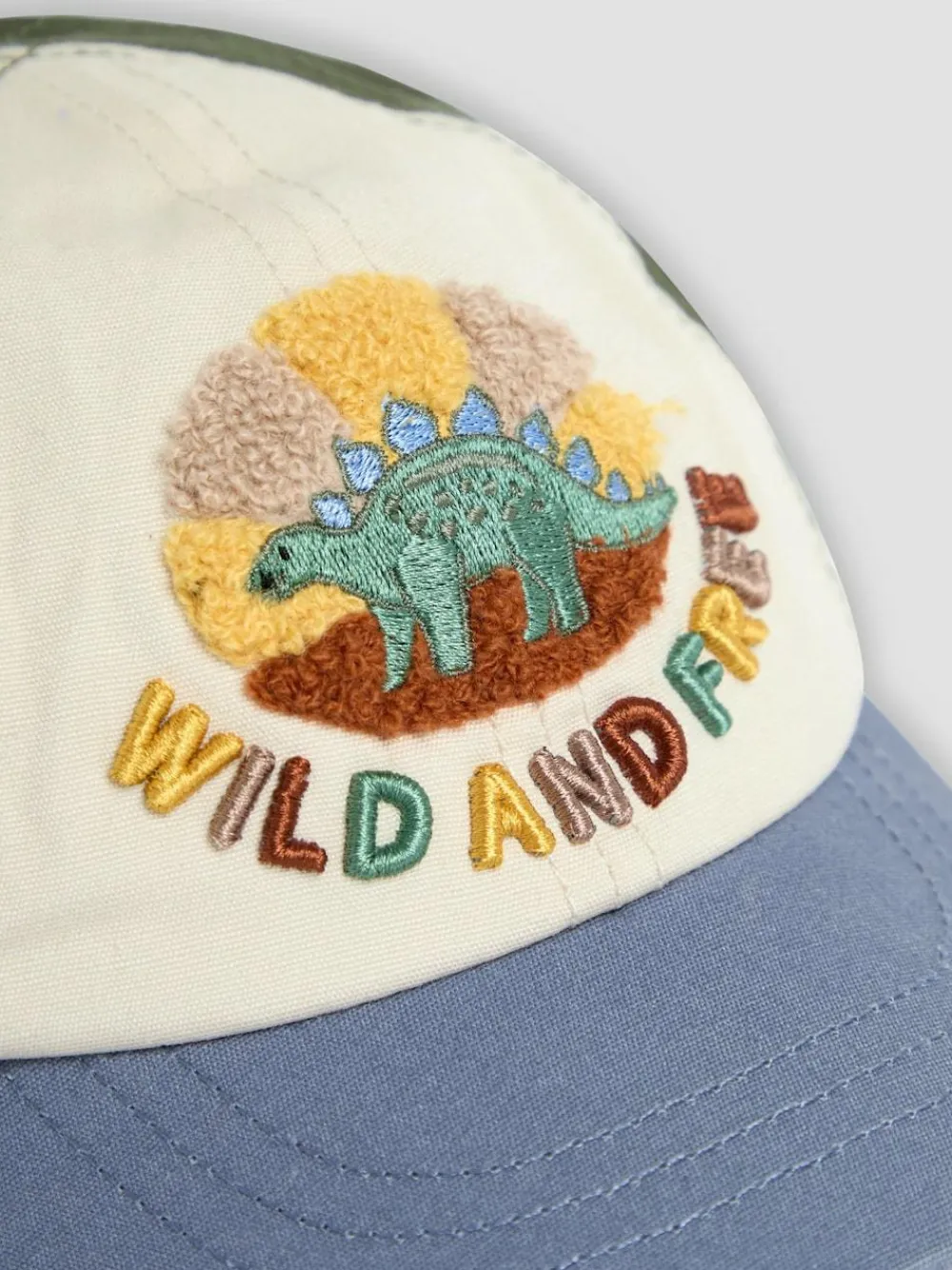 Clearance Jojo Maman Bébé Neutral Dinosaur Appliqué Cap