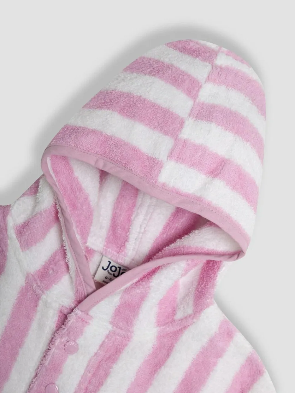 Clearance Jojo Maman Bébé Appliqué Towelling Poncho Pale Pink