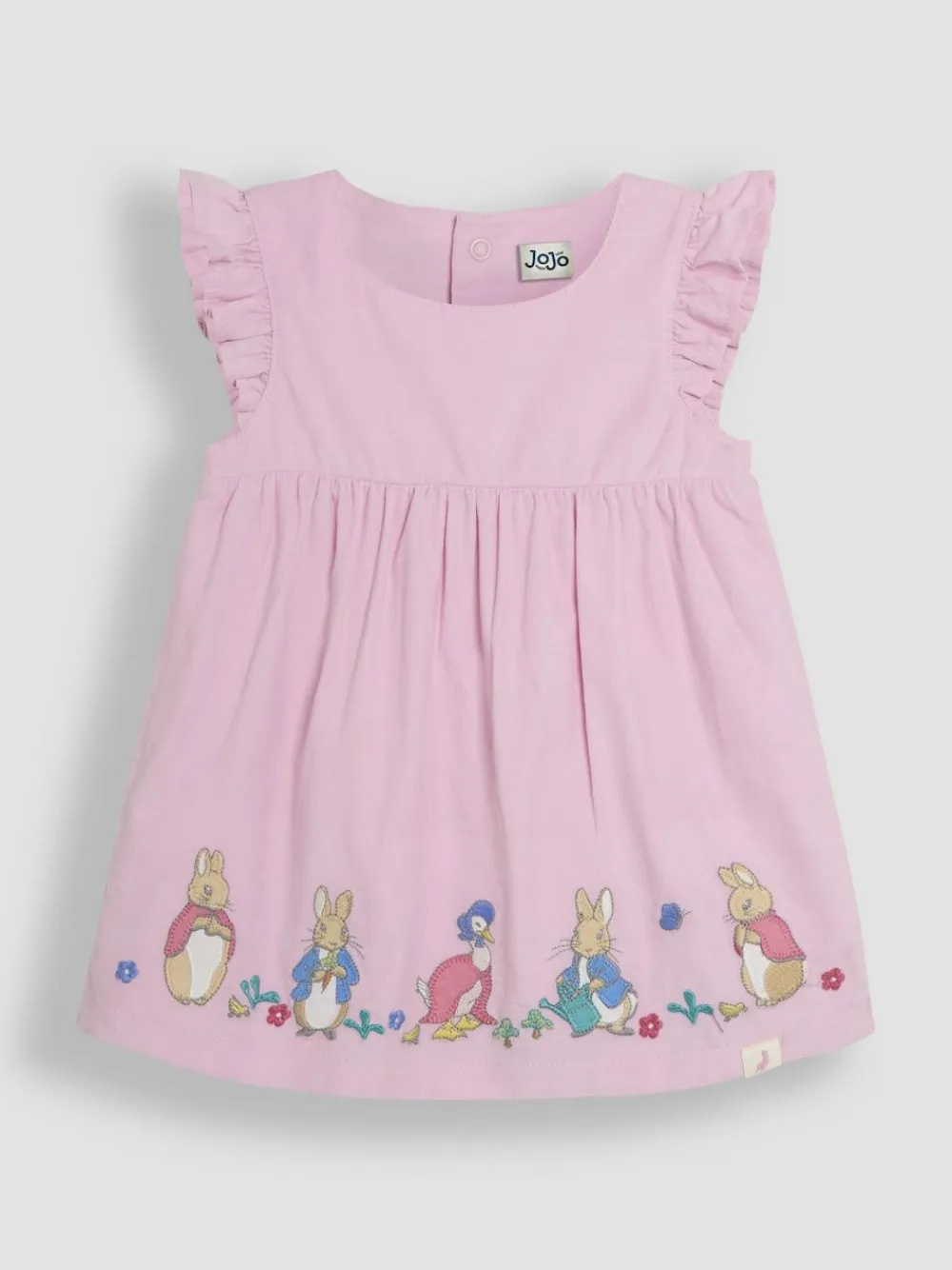 Clearance Jojo Maman Bébé Pink Baby Peter Rabbit Embroidered Dress and Body Set