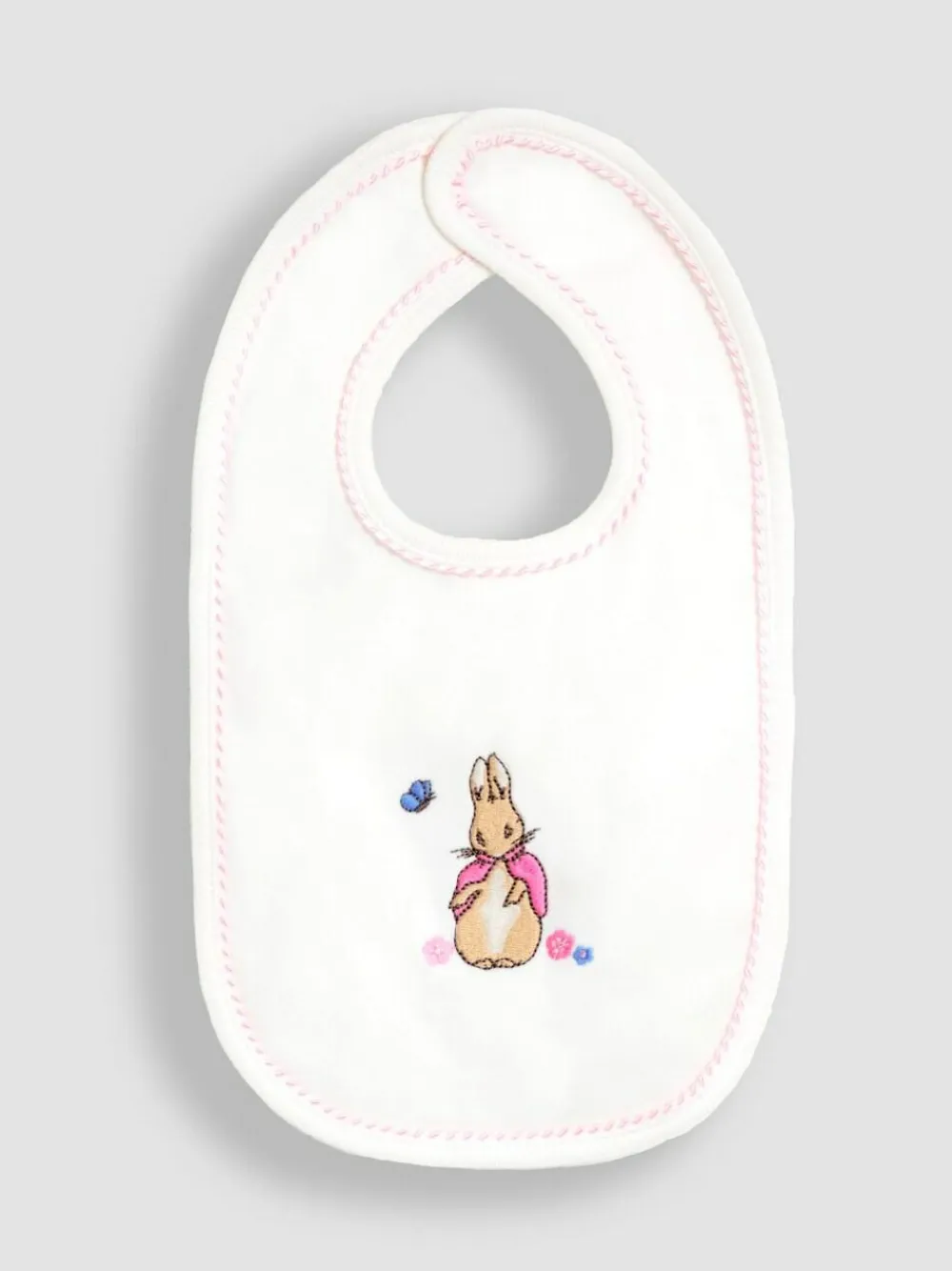 Jojo Maman Bébé Pink Ditsy Floral Flopsy 3-Pack Bibs