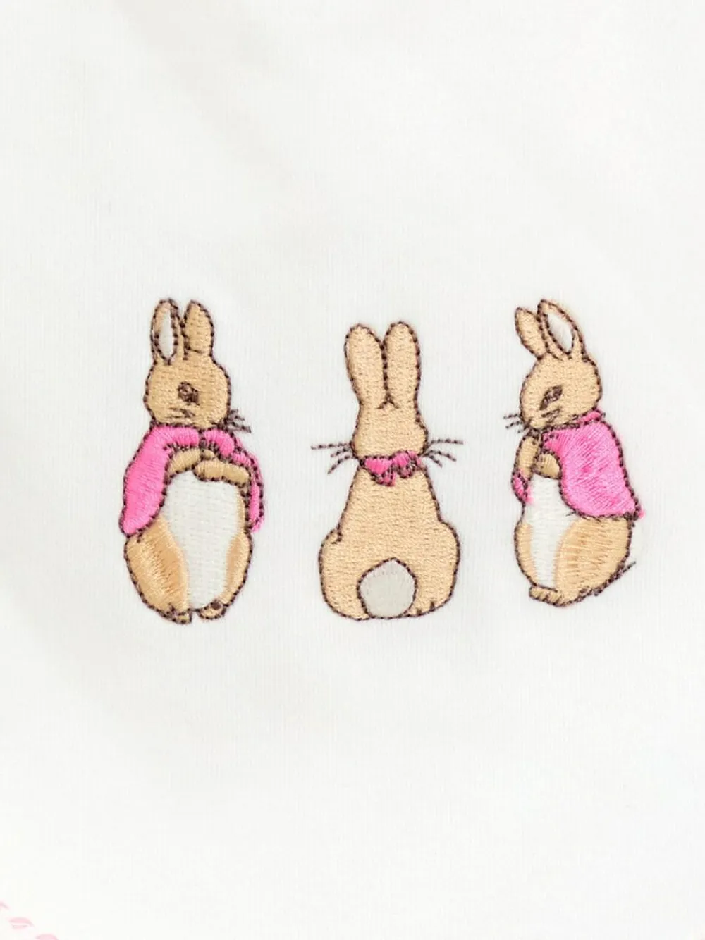 Jojo Maman Bébé Pink Ditsy Floral Flopsy 3-Pack Bibs
