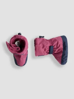 Jojo Maman Bébé Fleece Lined Booties Pink