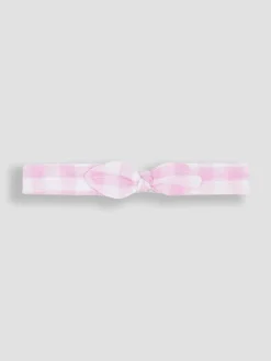 Clearance Jojo Maman Bébé Pink Gingham Peter Flopsy Bunny Jumpsuit & Headband Set