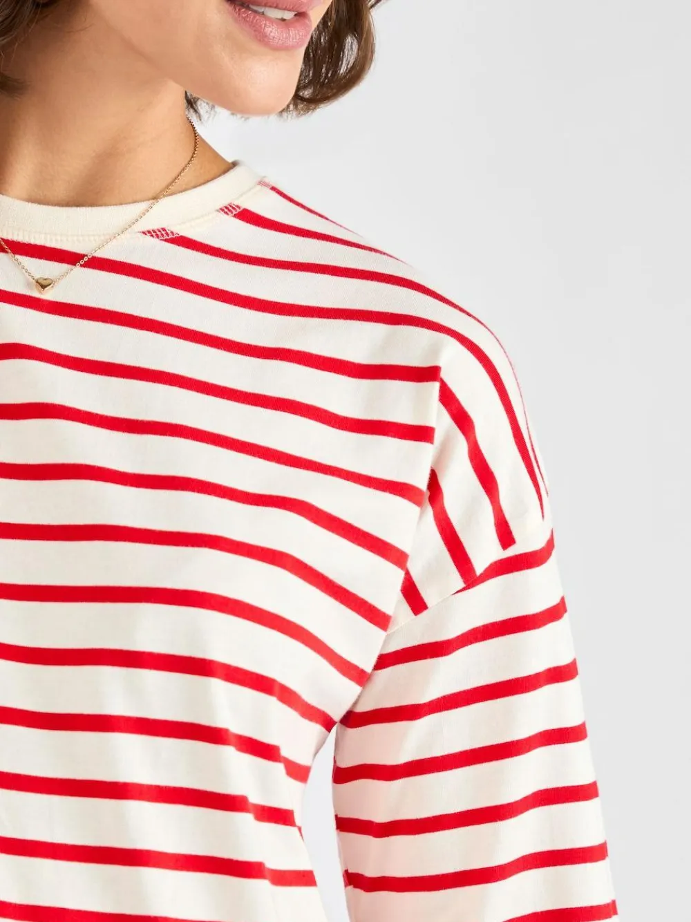 Online Jojo Maman Bébé Red Stripe Long Sleeve Boyfriend Maternity T-Shirt