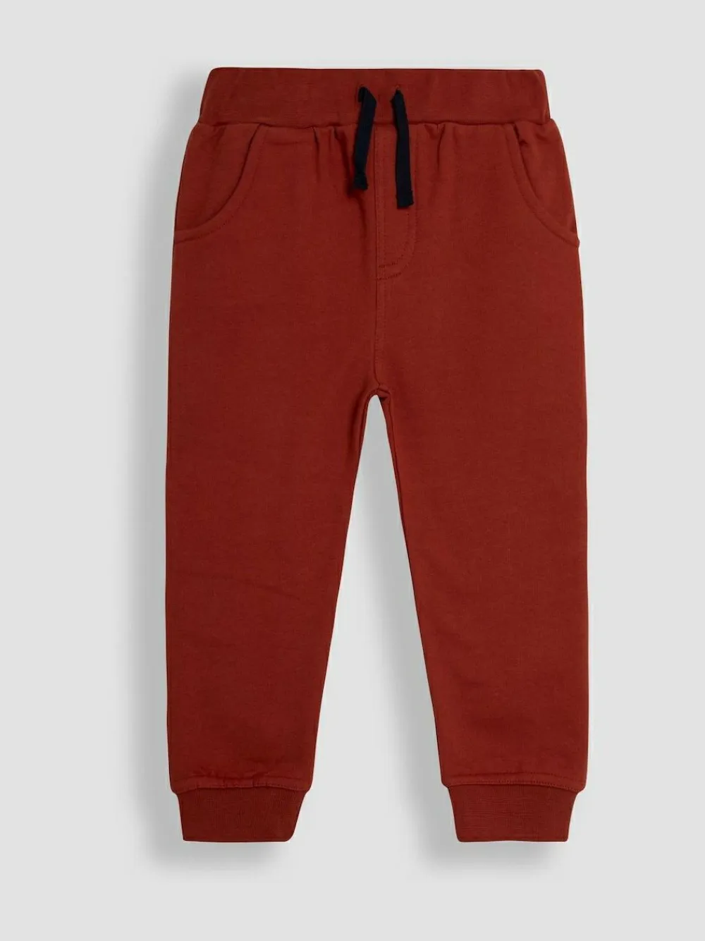 New Jojo Maman Bébé 2-Pack Joggers Rust and Navy Blue