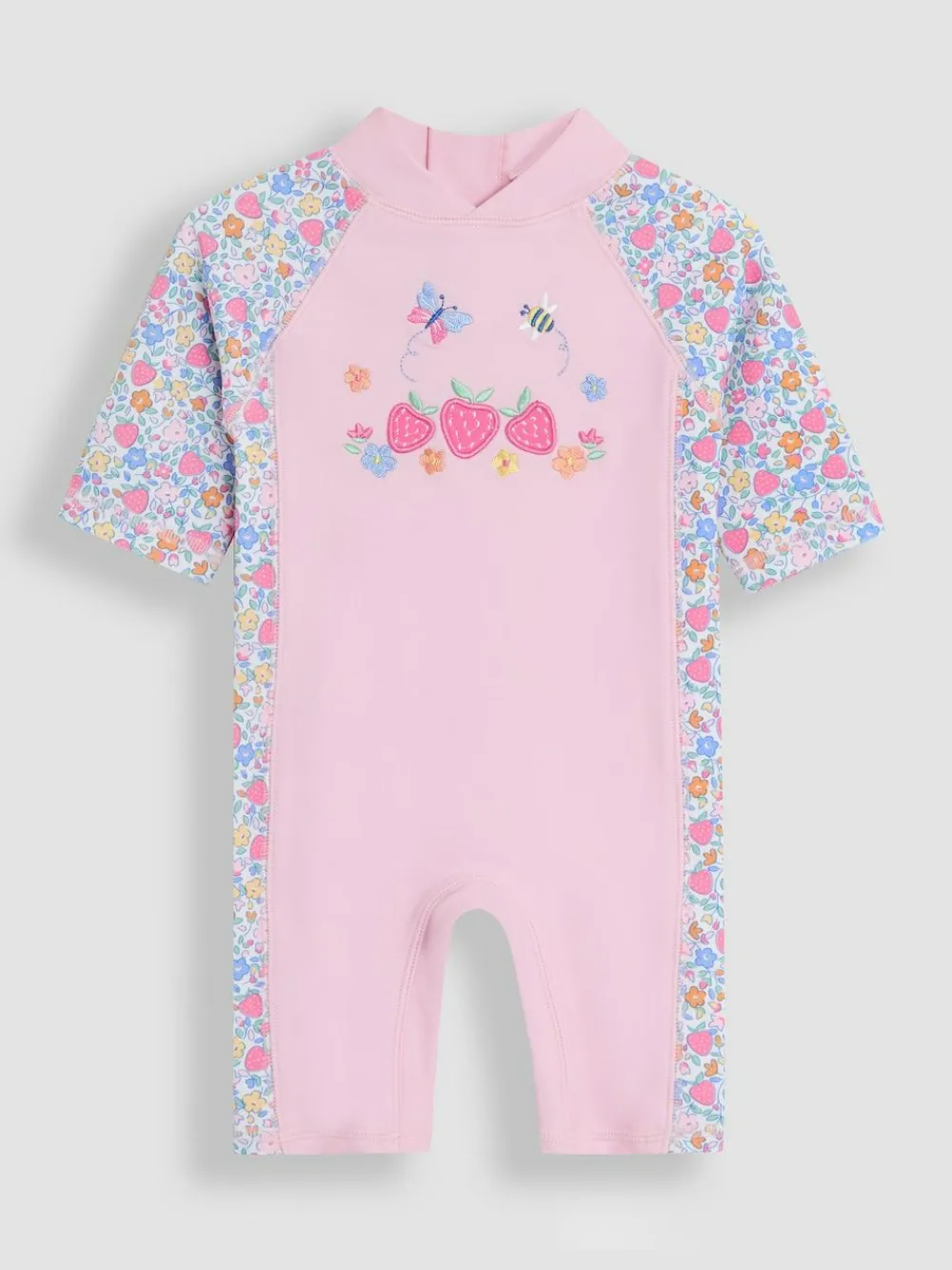 Jojo Maman Bébé Strawberry Floral Sun Protection Suit^ Swimwear
