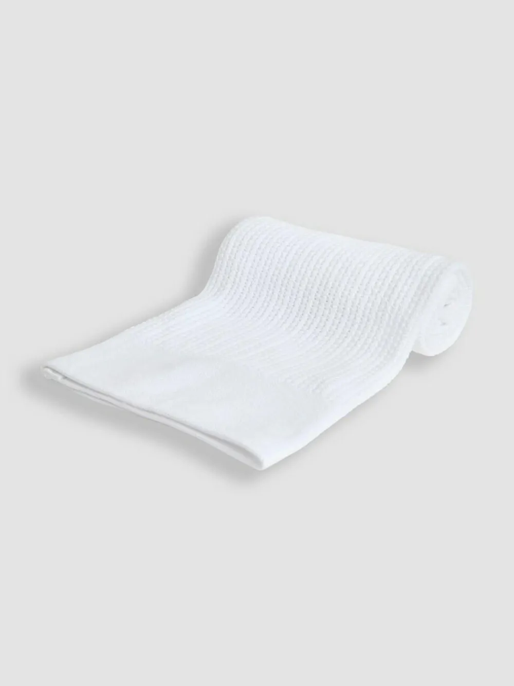 Hot Jojo Maman Bébé White Woven Cellular Blanket