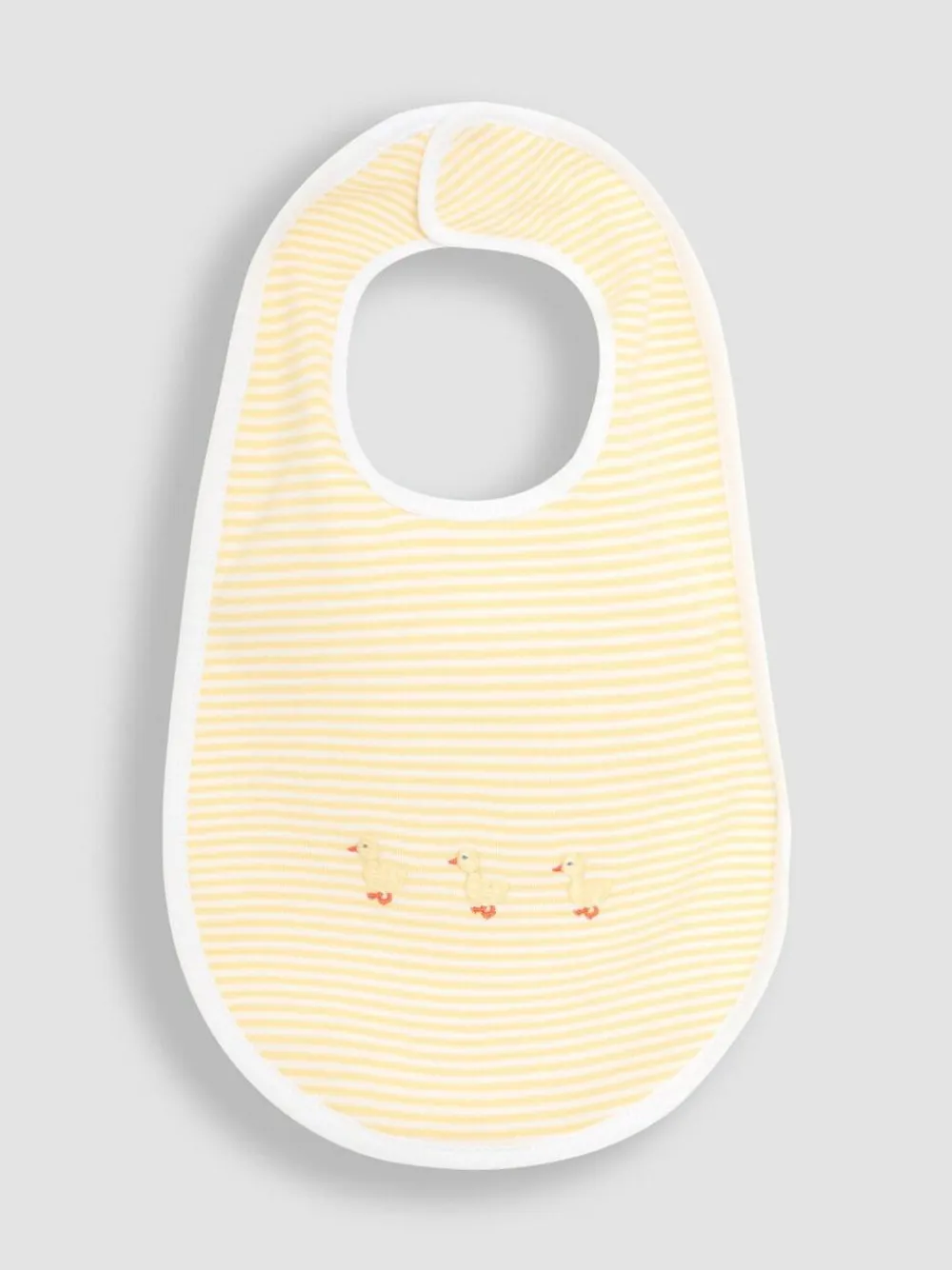 Online Jojo Maman Bébé Cotton Embroidered Baby Bib Yellow