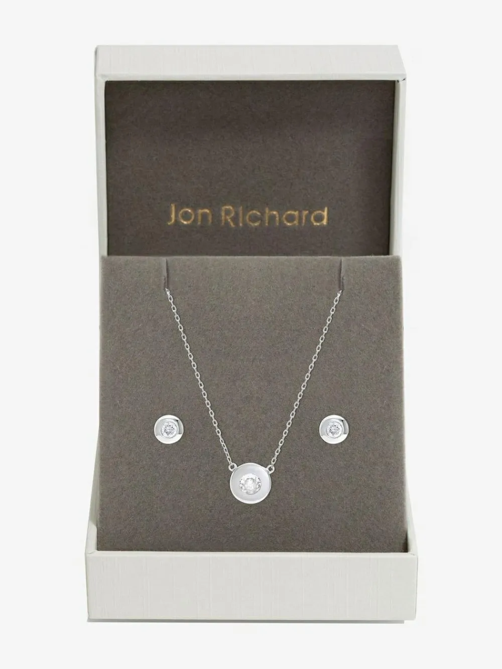 Jon Richard Silver Crystal Besel Gift Box^Women Jewellery