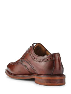 Sale Jones Bootmaker Longwood Suede Derby Brogues Brown Light