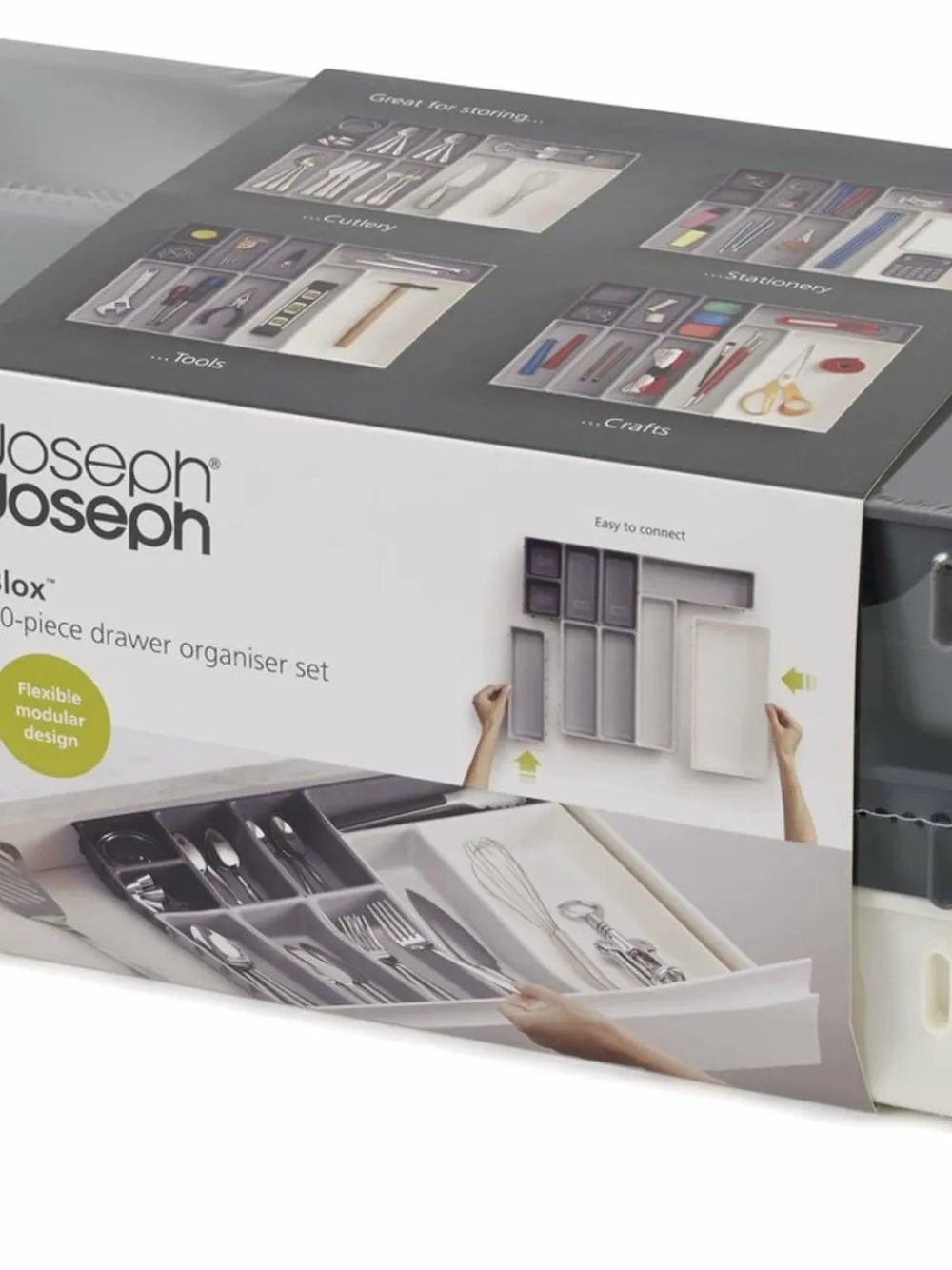 Joseph Joseph Grey Blox 10 Piece Drawer Organiser^ Storage & Organisation|Branded Kitchenware