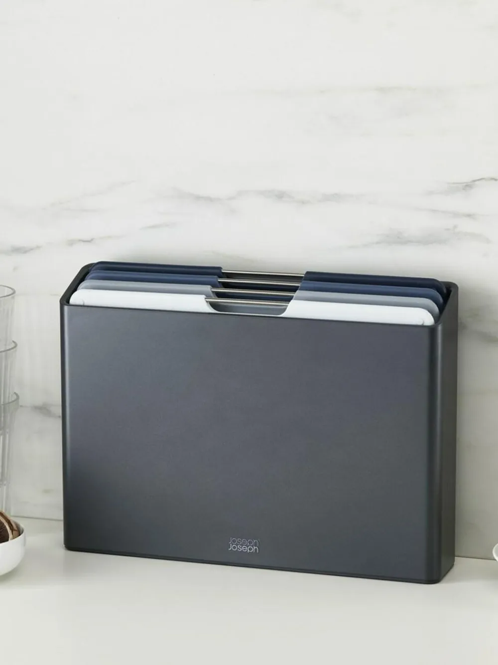 Joseph Joseph Grey Folio 4 Piece Graphite Large Chopping Board Set