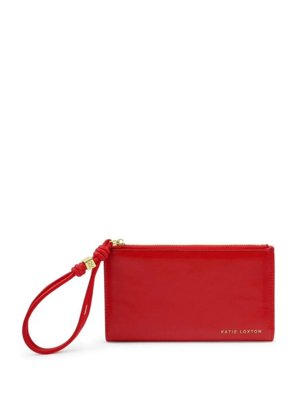 Sale Katie Loxton Red Large Arden Braided Wristlet Purse